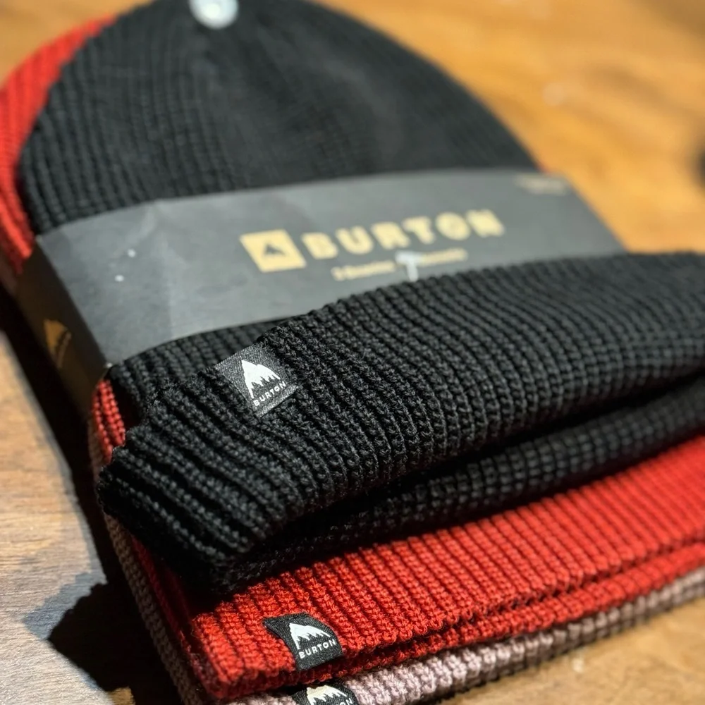 Burton Recycled DND Beanie (3 Pack) - True Black / Sun Dried Tomato / Elderberry - Picture 1 of 9